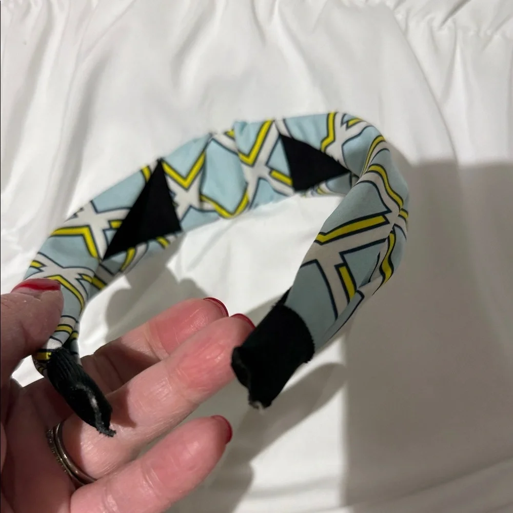 Katie Kime Texas Headband - Light Blue and Yellow